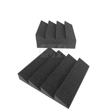 Mybecca Acoustic Foam Delta Wedges for Soundproofing and Décor