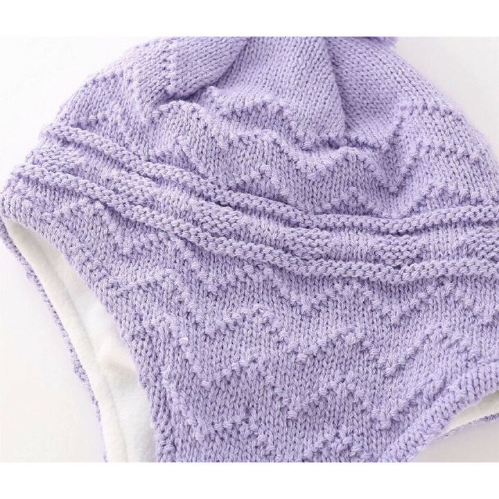 Warm Fleece Lined Knit Winter Hat for Toddlers