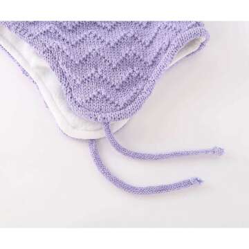 Warm Fleece Lined Knit Winter Hat for Toddlers