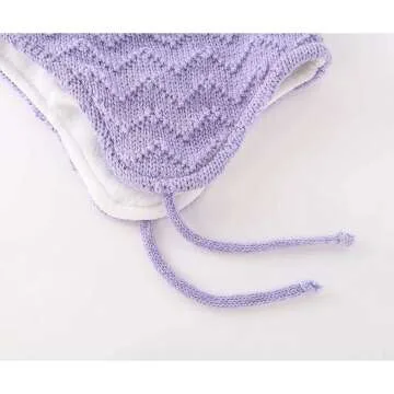 Warm Fleece Lined Knit Winter Hat for Toddlers