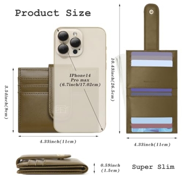 Stylish GEEAD Women's Slim Wallet with Coin Pocket