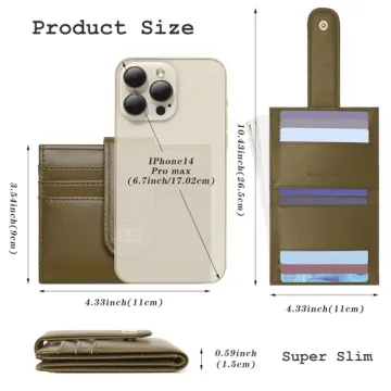 Stylish GEEAD Women's Slim Wallet with Coin Pocket