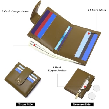 Stylish GEEAD Women's Slim Wallet with Coin Pocket