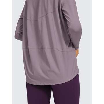 CRZ YOGA Pima Cotton Long Sleeve Shirt for Women