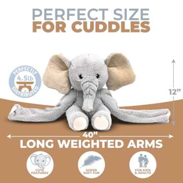 Hathi Elephant Stuffed Animal - 4.5 lbs of Comfort