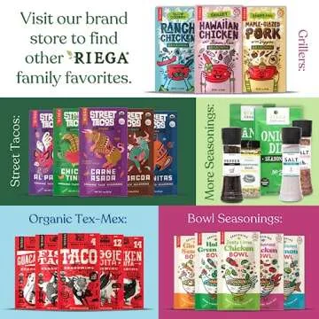 Riega Organic Ranch Dressing Seasoning, Perfect Mix for Ranch Seasoning, Salad Dressing, and Ranch Dip 0.55 Ounce (Pack of 8)