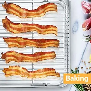 E-far Stainless Steel Baking Cooling Racks Set of 2