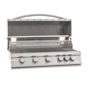 Blaze Outdoor Grill | 32-Inch Stainless Steel Propane BBQ Grill | 4 Burner Barbecue | Premium Outdoo...