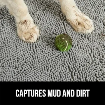 GORILLA GRIP Absorbent Dog Doormat for Cleaner Floors