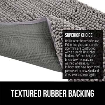 GORILLA GRIP Absorbent Dog Doormat for Cleaner Floors