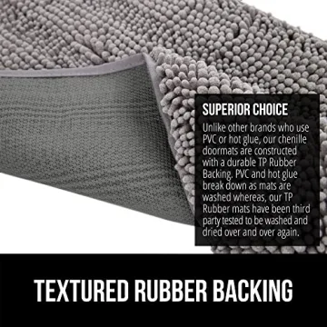 GORILLA GRIP Absorbent Dog Doormat for Cleaner Floors