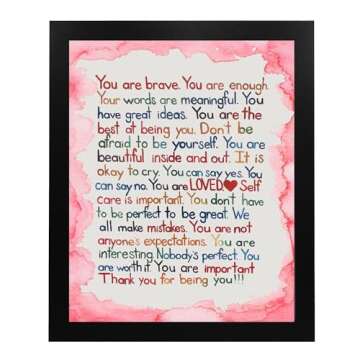 You Are Brave Inspirational Wall Art - Motivational Decor