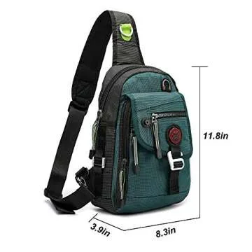 NICGID Sling Bag for Men Women - Ideal for Travel and Hiking