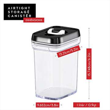 DWËLLZA KITCHEN Airtight Containers – 6 Piece Set