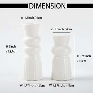 Knot Candle Holders Set - Modern Ceramic Decor