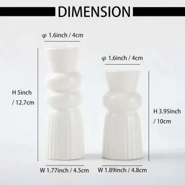 Knot Candle Holders Set - Modern Ceramic Decor