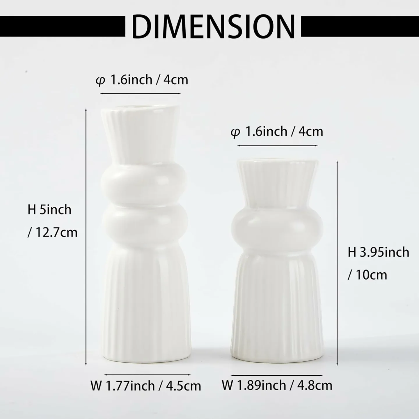 Knot Candle Holders Set - Modern Ceramic Decor