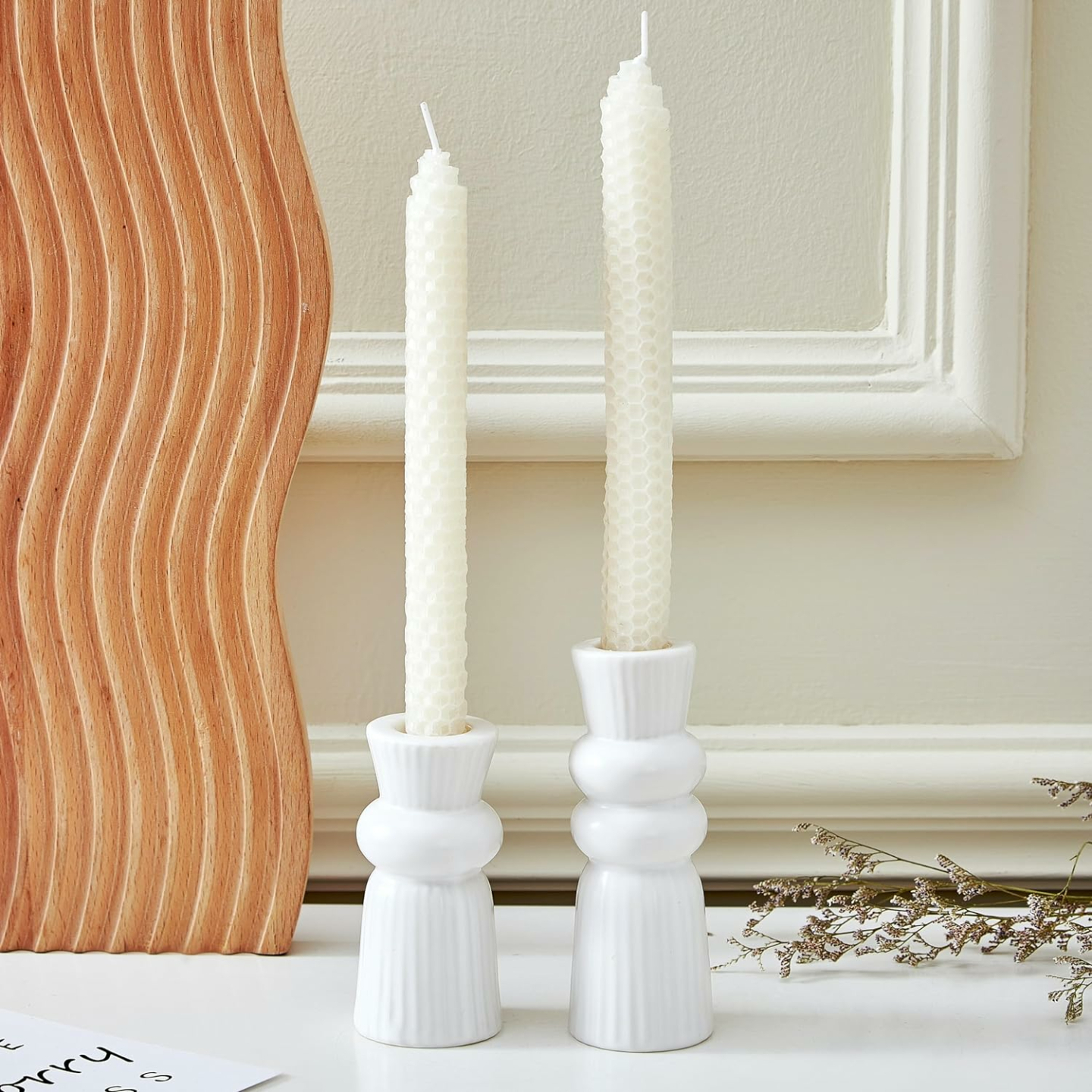 Knot Candle Holders Set - Modern Ceramic Decor
