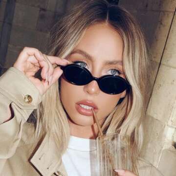 Teumire Retro Oval Sunglasses for Every Occasion - Chic Unisex Fashion Shades