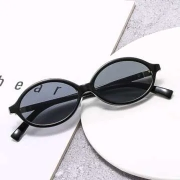 Teumire Retro Oval Sunglasses Stylish UV Protection