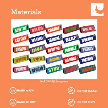 Canine Friendly Bark Notes Patch for Collars - 3/4"