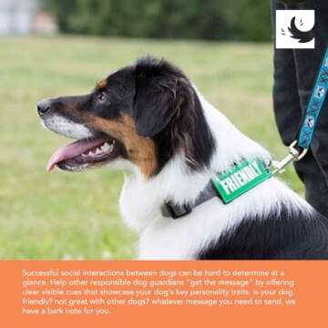 Canine Friendly Bark Notes Patch for Collars - 3/4"