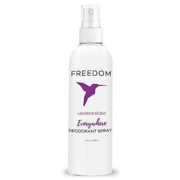 Freedom Everywhere Deodorant Spray - Natural Whole Body Odor Protection Spray for Women & Men with S...