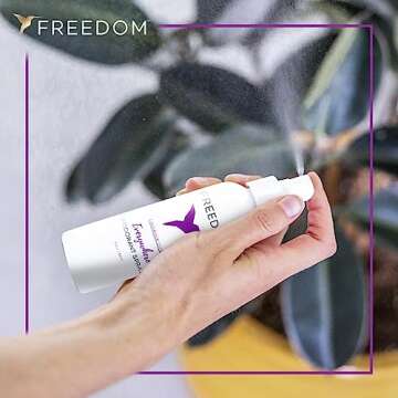 Freedom Everywhere Deodorant Spray - Natural Whole Body Odor Protection Spray for Women & Men with Sensitive Skin, Baking Soda Free, Aluminum Free, EWG Verified, Cruelty-Free, Lavender Citrus, 3.4 Oz