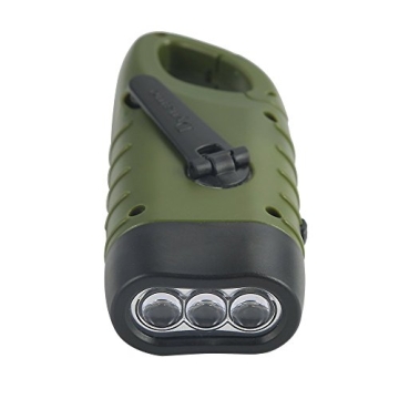 Simpeak Hand Crank Solar Flashlight - Emergency LED Torch