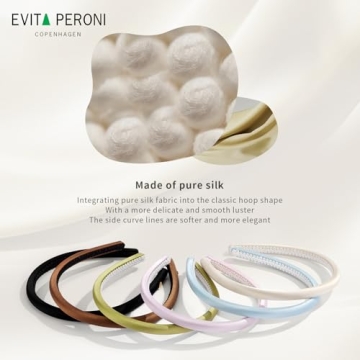EVITA PERONI Silk Headband for Stylish Women - Non Slip Comfort