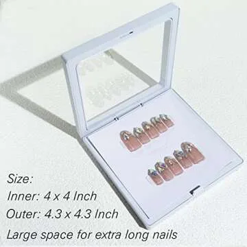 LIGHT RAIN Press on Nail Packaging Box Set - 14pcs