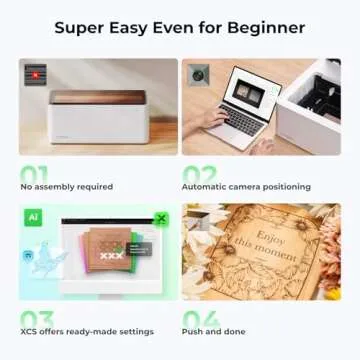 xTool M1 10W laser engraver with RA2Pro, 3-in-1 laser engraving, laser cutting, blade cutting, supports processing glass, spheres, cylindrical objects, etc., suitable for wood and metal, laser class I