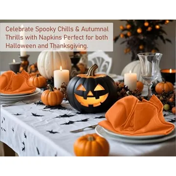 Ruvanti Cloth Napkins Set of 12 - Soft and Durable for Parties