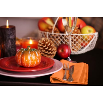 Ruvanti Cloth Napkins Set of 12 - Soft and Durable for Parties