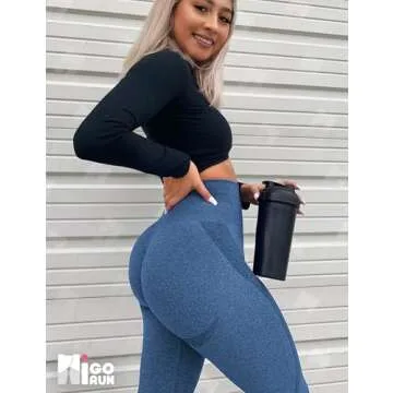 HIGORUN Seamless Leggings High Waist Workout Gym Yoga Pants