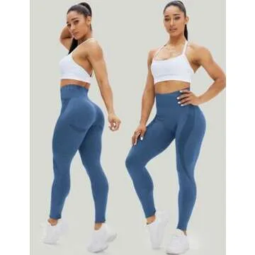 HIGORUN Seamless Leggings High Waist Workout Gym Yoga Pants