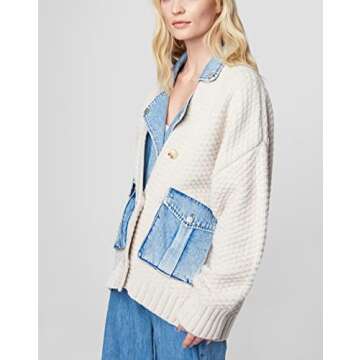 Trendy BLANKNYC Women's Denim Knit Cardigan for Style
