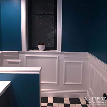 Ekena Millwork Scalloped Wainscot Wall Panel 20" x 24"