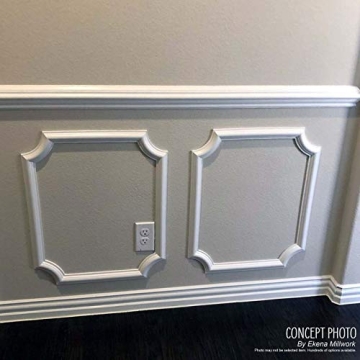 Ekena Millwork Scalloped Wainscot Wall Panel 20" x 24"