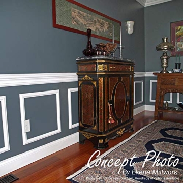 Ekena Millwork Scalloped Wainscot Wall Panel 20" x 24"