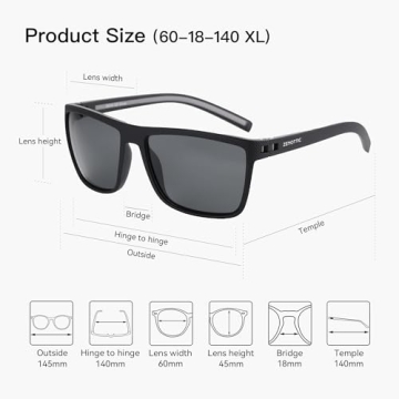 ZENOTTIC Polarized Sunglasses - Lightweight UV400