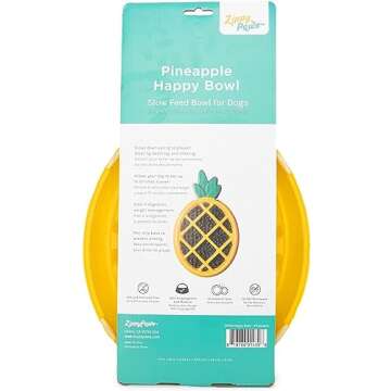 ZippyPaws Happy Bowl - Interactive Slow Feeder for Dogs