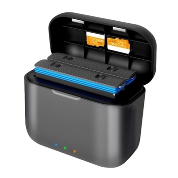 Fast Battery Charger Hub for Insta360 X3 with Micro SD Slots