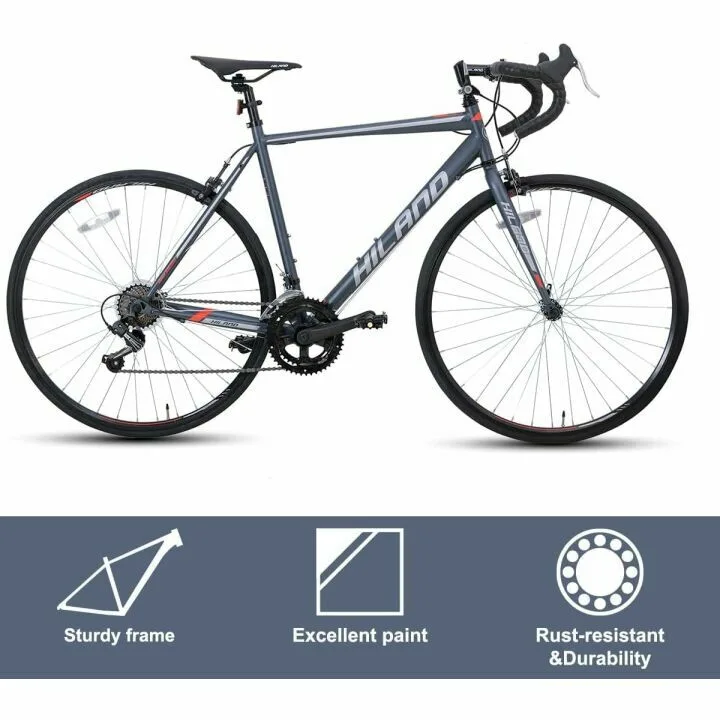 Hiland 700C Road Commuter Bike – 14 Speed Adults