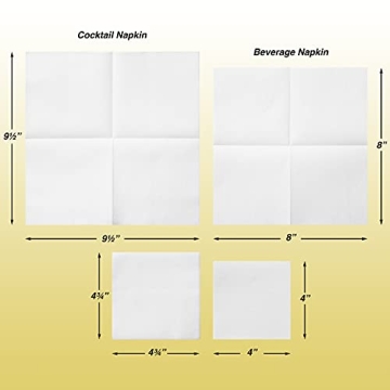 Premium Linen-Like Cocktail Napkins for Elegant Entertaining
