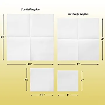 Premium Linen-Like Cocktail Napkins for Elegant Entertaining