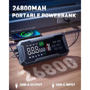 ANFLAG Jump Starter with Air Compressor 7000A and 160PSI