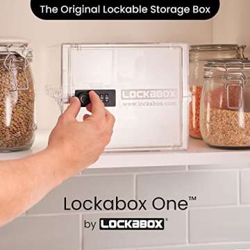 Lockabox One™ | Premium Lock Box | 10 Litre Combination Lock Box For Food, Medicine & Home Safety ...