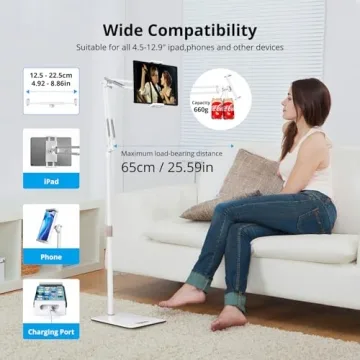 Spessn Tablet Floor Stand - Adjustable for Ultimate Comfort
