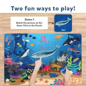 Skillmatics Underwater Animals Floor Puzzle & Game for Kids